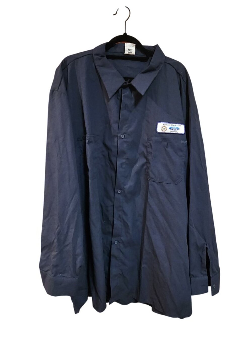 Union Line Ford Kentucky Truck Plant Long Sleeve Work Shirt 5XL